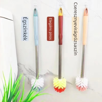 WC-kefe kerek fejjel, hosszú nyéllel, rozsdamentes acél, 5 kg tömeg, karton csomagolás