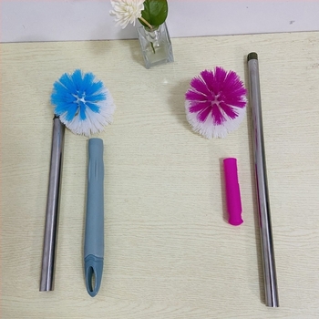 WC-kefe kerek fejjel, hosszú nyéllel, rozsdamentes acél, 5 kg tömeg, karton csomagolás