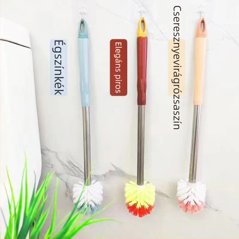 WC-kefe kerek fejjel, hosszú nyéllel, rozsdamentes acél, 5 kg tömeg, karton csomagolás