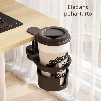 Shell Stone asztali forgó pohártartó – perforált, kávé- és italok tárolására, modern letisztult stílus