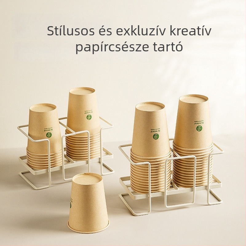 Japán stílusú pohártartó, vasdrótból (0,27 kg, fúrás nélkül)