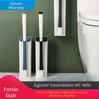 Egyszer használatos WC-kefe oldódó cserefejjel, 2 darabos készlet, műanyag, Ze Chuan