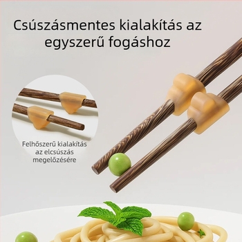 Gyerekeknek szánt edzőpálcikák – csúszásmentes, 12 hónaptól, 1 készlet, gyermek stílus, új kínai stílus