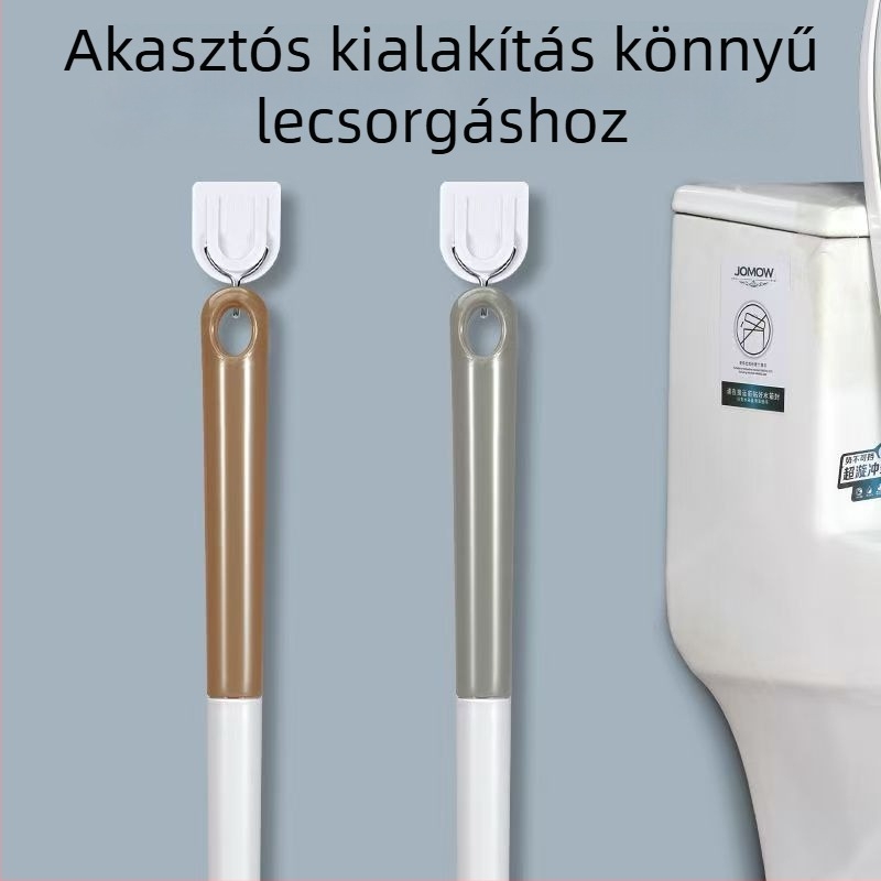 WC-tisztító kefe kerek fejjel – műanyag, csúszásmentes fogantyú, 127 g, 1 db