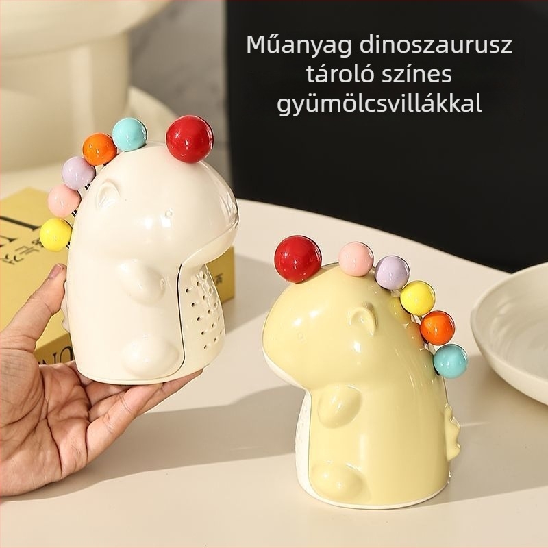 Gyerekeknek gyümölcsvillák – műanyag, rajzfilmszerű minta, friss és aranyos stílus