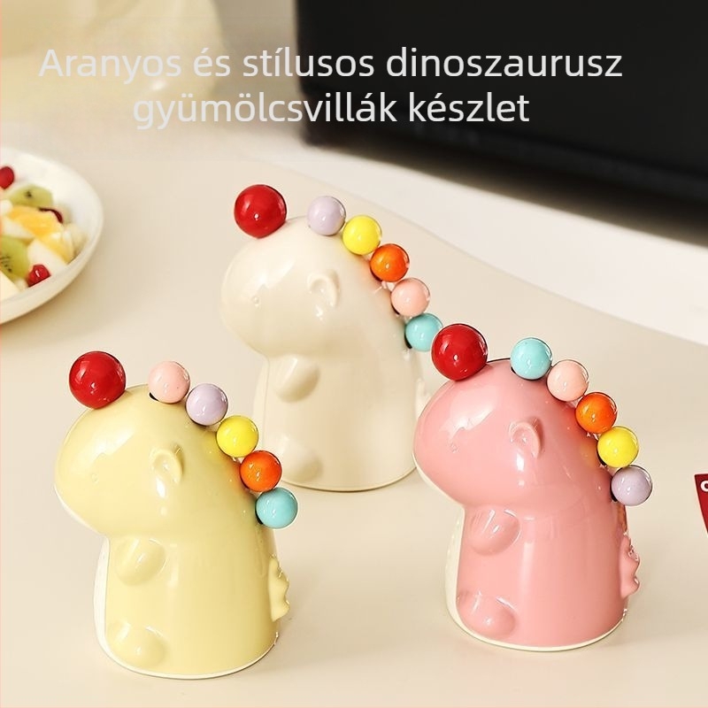 Gyerekeknek gyümölcsvillák – műanyag, rajzfilmszerű minta, friss és aranyos stílus