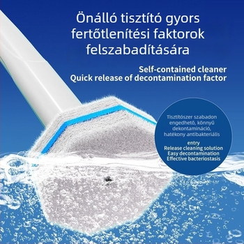 Love jujie WC-cserefej a toalettkeféhez – falra szerelhető, hosszú nyél, műanyag, modern minimalista stílus