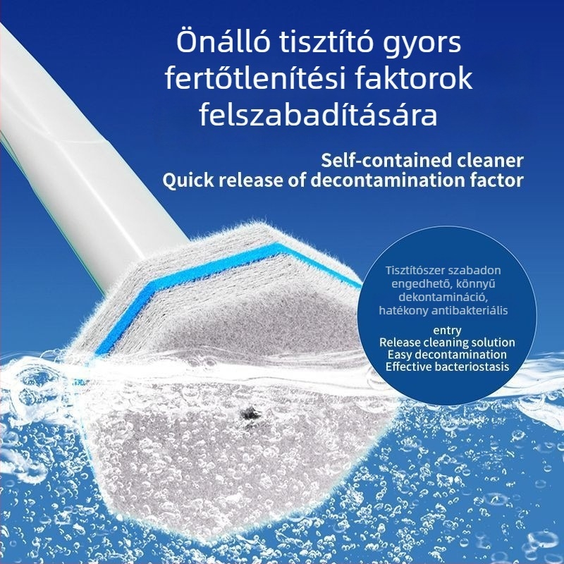 Love jujie WC-cserefej a toalettkeféhez – falra szerelhető, hosszú nyél, műanyag, modern minimalista stílus