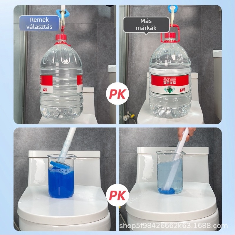 Egyszer használatos WC-kefe falra szerelhető kivitelben, cserefejjel | Anyag: műanyag | Márka: Good Guy