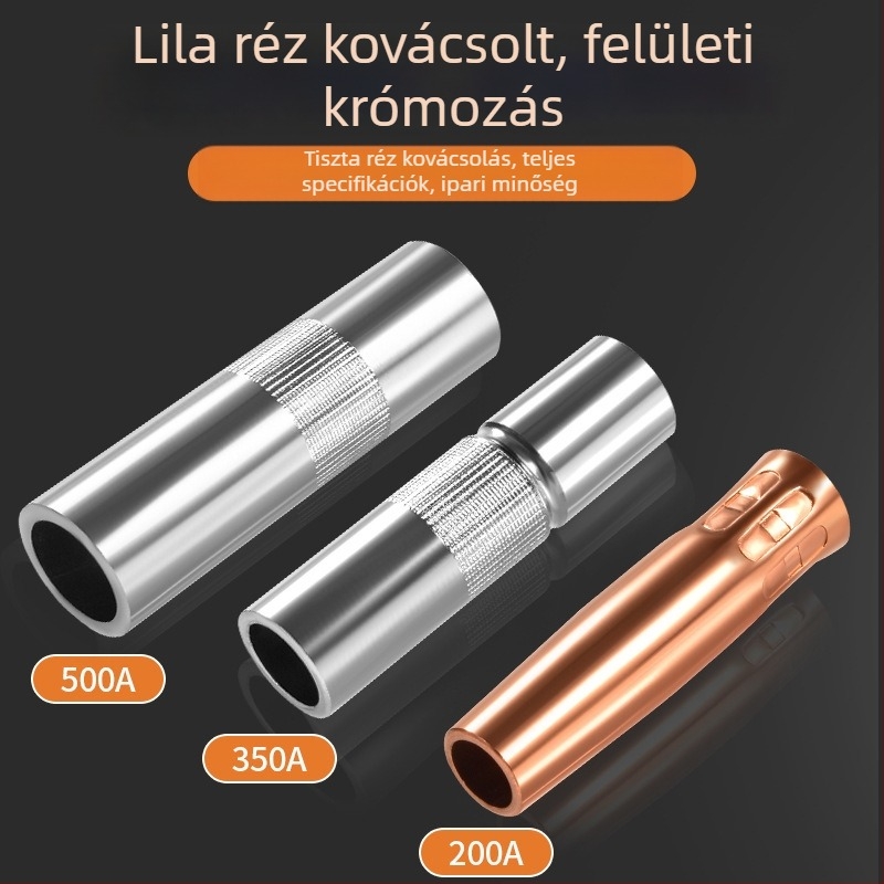 Gázzal védett hegesztőpisztoly védőhüvely – 200A/350A/500A