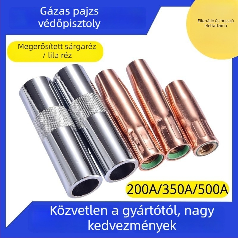 Gázzal védett hegesztőpisztoly védőhüvely – 200A/350A/500A