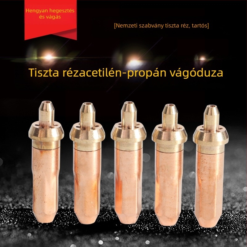 G01-30/100/300 Integrált teljes réz propán- és acetilén vágóduza, kör alakú Plum Blossom lánggal, vágási vastagság 30–300