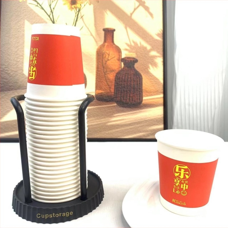 Pohártartó, műanyag, modern egyszerű stílus, fúrás nélkül, 50 g, 1 csomag