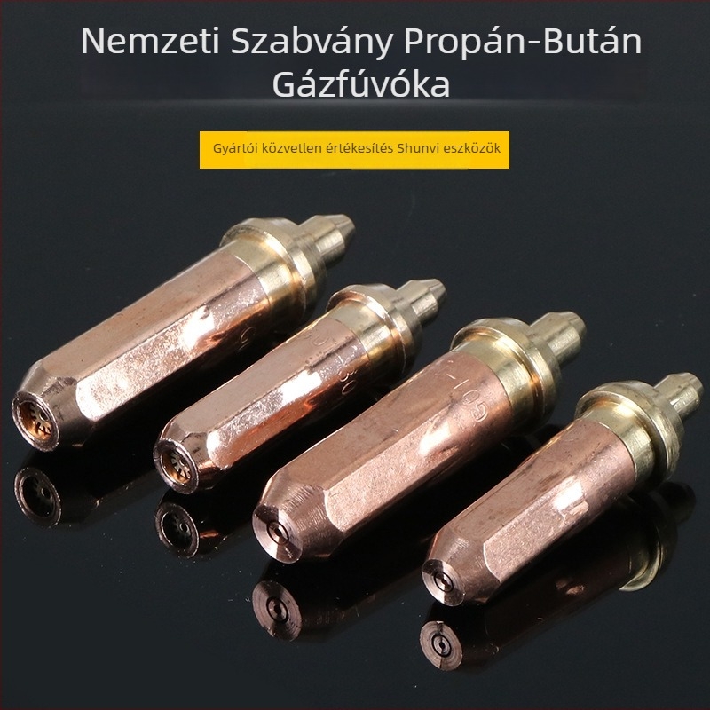 Propán/Acetilén vágóduza szívó- és kilövő üzemmóddal, modell G01-30/100/300, Shunwei márka, 8 mm bemenet, 1 mm falvastagság