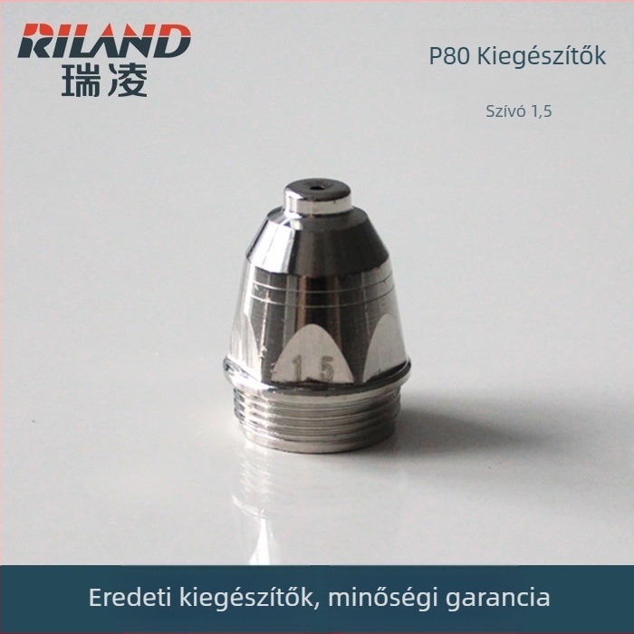 RILAND plazmavágó pisztoly P80 fúvófej és védőhüvely LGK-60G/80G/100IJ – eredeti
