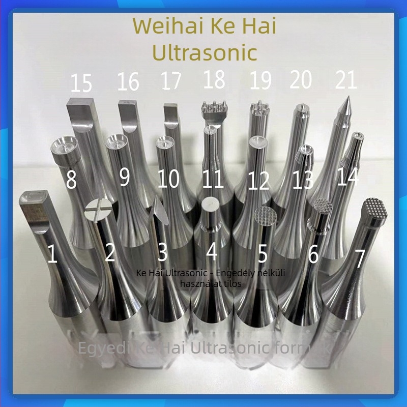 KH sorozat ultrahangos hegesztőfej, alumínium-titán anyag, 20k-40kHz, 333°C, 3 A