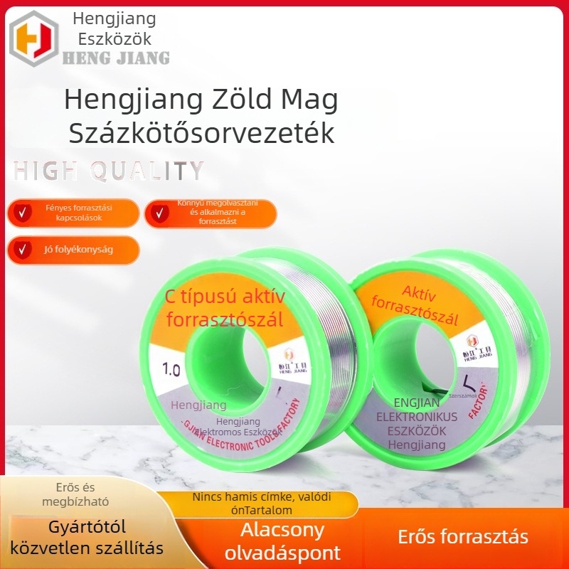 Rozínmagos forrasztó huzal, típus C, ón, olvadáspont 180°C