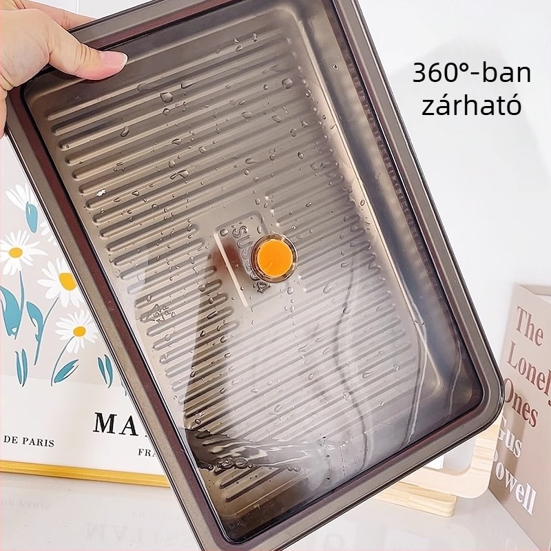 304 rozsdamentes acél, nagy gombóc doboz, lezárható, vízálló, alkalmas a fagyasztásra, strapabíró konyhai tároló doboz