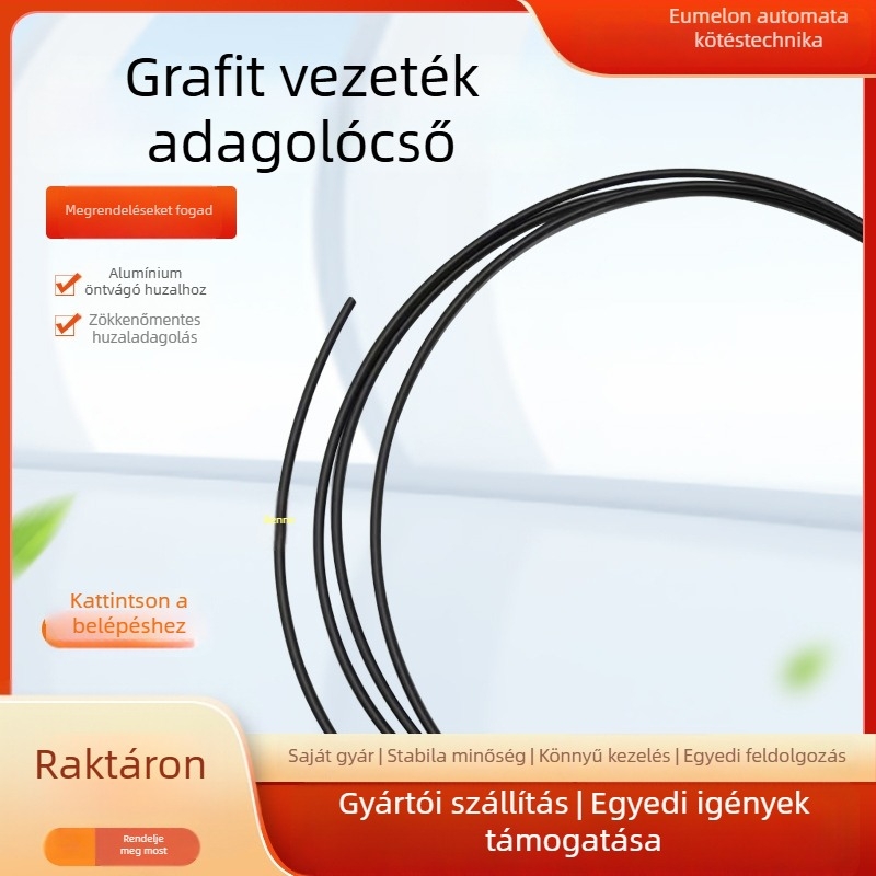 Grafit huzalszál adagolócső alumíniumhegesztéshez, vízhűtéses, kompatibilis az alumíniumhegesztő pisztollyal