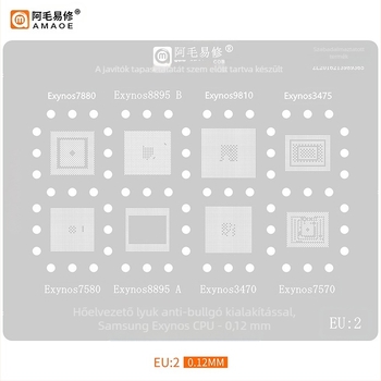 Samsung sorozathoz készült acélszövet háló készlet – ónbevonatos háló, Shenzhen eredetű, Amao Easy Repair márka