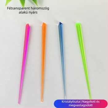 Leyu műanyag gyümölcs villa - egyszer használatos, modern minimalista stílus, logó nyomtatás lehetséges