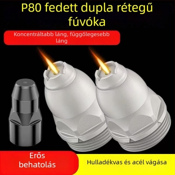 P80 plazmás vágóduza érintkező elektróddal és védőburkolattal