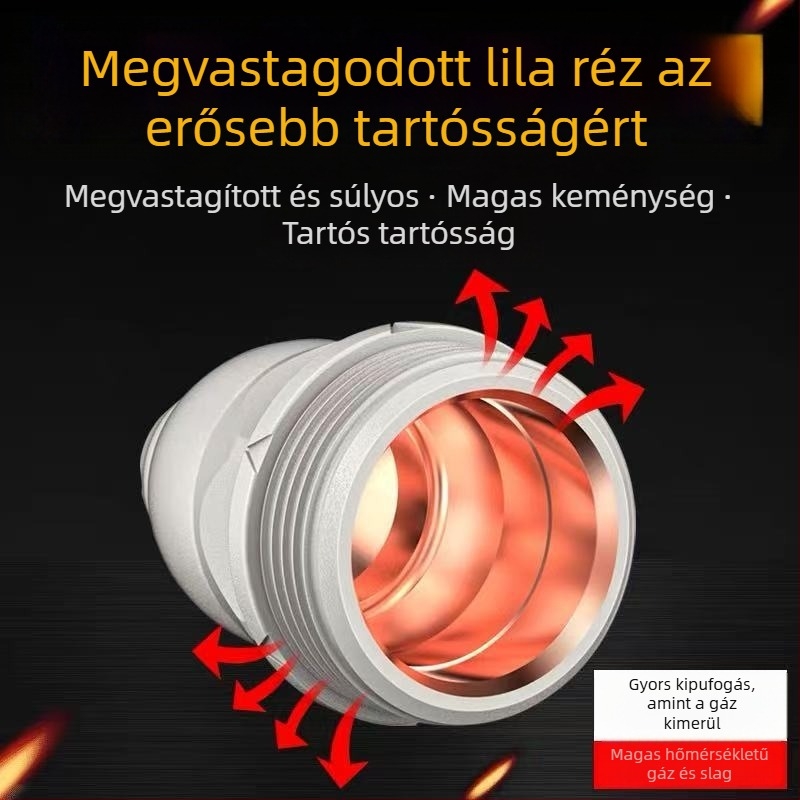 P80 plazmás vágóduza érintkező elektróddal és védőburkolattal