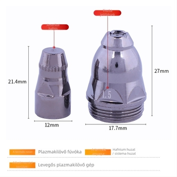P80 plazmavágó fúvóka – érintkezős típus, P80 elektróda fúvóka, plazma elektróda fúvóka 80/100