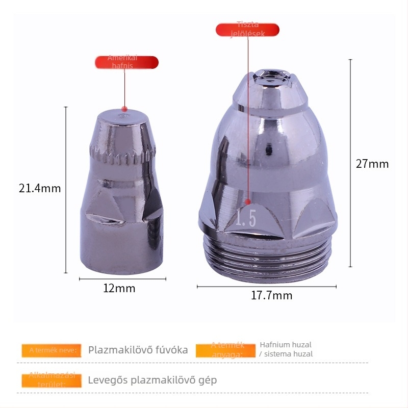 P80 plazmavágó fúvóka – érintkezős típus, P80 elektróda fúvóka, plazma elektróda fúvóka 80/100