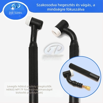 WP-17 argon TIG hegesztőpisztoly, léghűtéses, hajlékony, kézben tartható, 150A