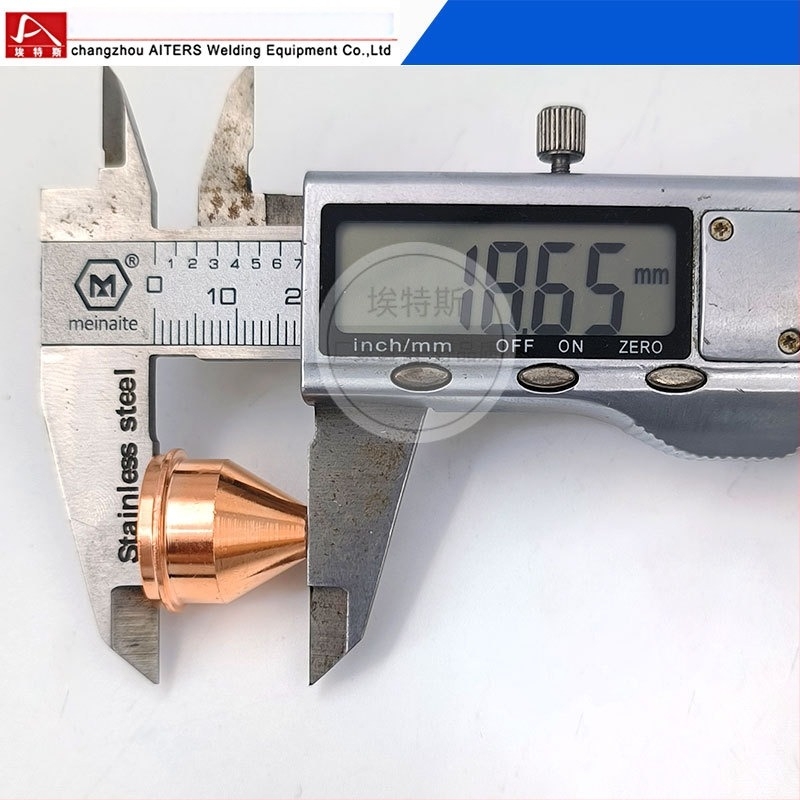 PT38 plazma vágó fúvóka készlet, légáramlat-hűtésű vágópisztolyhoz, 20 db, 40A elektróda fúvóka