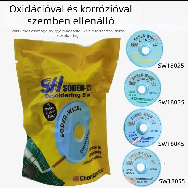 SODER-WICK Forrasztódrót SW18025 SW18035 SW18045 SW18055