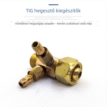 Argon ívhegesztés adapter – WP-18 vízhűtéses hegesztőpisztoly, teljes réz test, Kenbi csatlakozó, átalakító csatlakozó