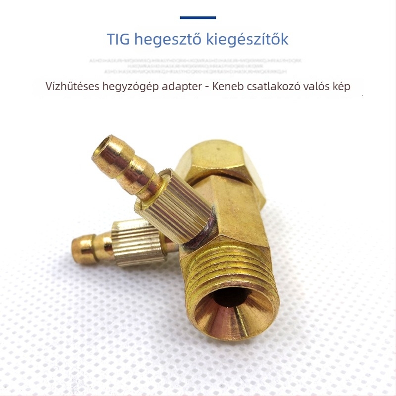 Argon ívhegesztés adapter – WP-18 vízhűtéses hegesztőpisztoly, teljes réz test, Kenbi csatlakozó, átalakító csatlakozó