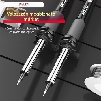 Delixi elektromos forrasztópáka állandó hőmérsékletű — háztartási készlet regulálható hőmérséklettel