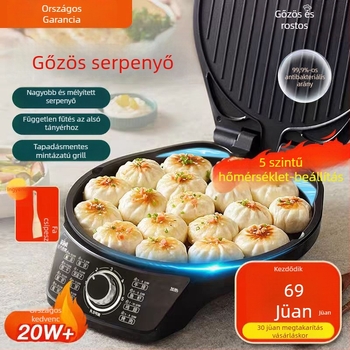 Supor elektromos sütőlap háztartási felhasználásra, dupla oldali fűtés, 1500W, 220V, 50Hz, mechanikus kapcsoló