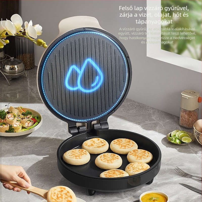 LR-J3436 elektromos sütőserpenyő kettős fűtéssel és függő grill dizájnnal, 4–5 fő részére, 220V/50Hz