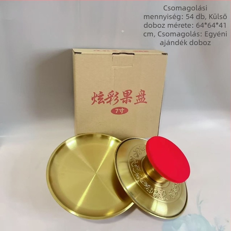 Buddha felajánlásokhoz alkalmas gyümölcstál, magas lábú kivitelben (rozsdamentes acél · egyszerű stílus · Zhishun · 2020 tavasz)