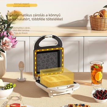 DM-1686 Otthoni palacsintagép, többfunkciós melegítő serpenyő, 600W, mechanikus vezérlés, csőfűtés, 1 személyre