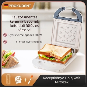 DM-1686 Otthoni palacsintagép, többfunkciós melegítő serpenyő, 600W, mechanikus vezérlés, csőfűtés, 1 személyre