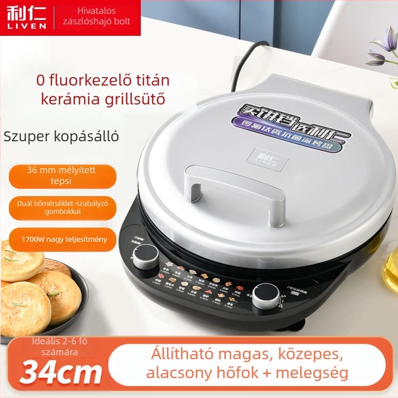 Liren LR-J3651 Elektromos Sütőtálca — Fryer típus, Kétoldali Melegítés, 220V, 1500W, 4–5 fő részére