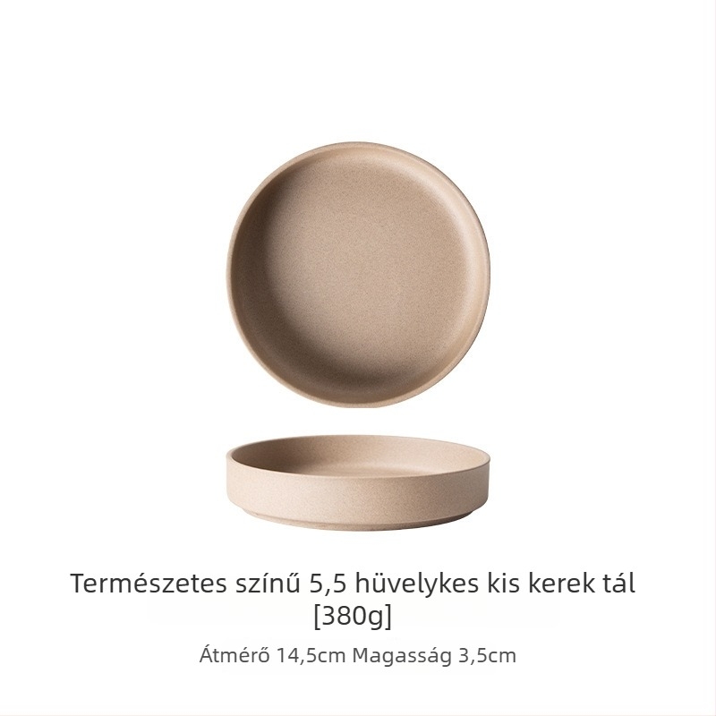 Agyagból készült tálak, retro stílus, kör alakú, mikrohullámú sütőben használható