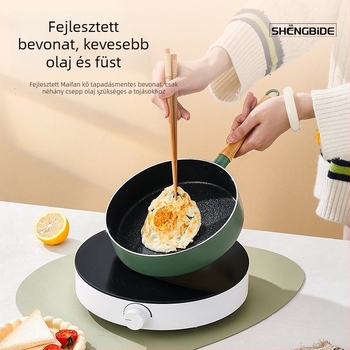 Tapadásmentes, többfunkciós serpenyő palacsintákhoz, omletthez, steakhez és Mille-feuille tészta lapokhoz