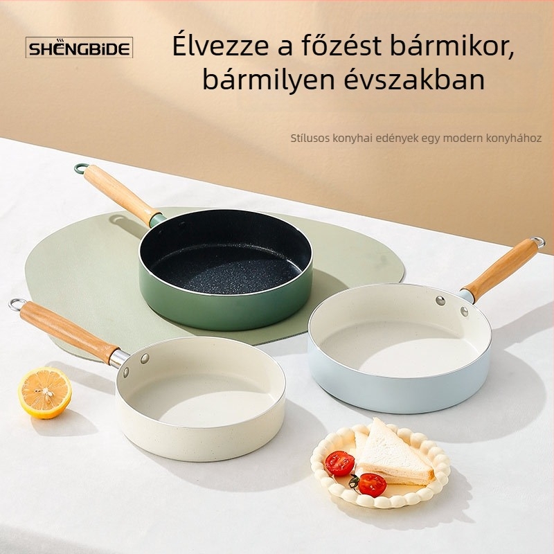 Tapadásmentes, többfunkciós serpenyő palacsintákhoz, omletthez, steakhez és Mille-feuille tészta lapokhoz
