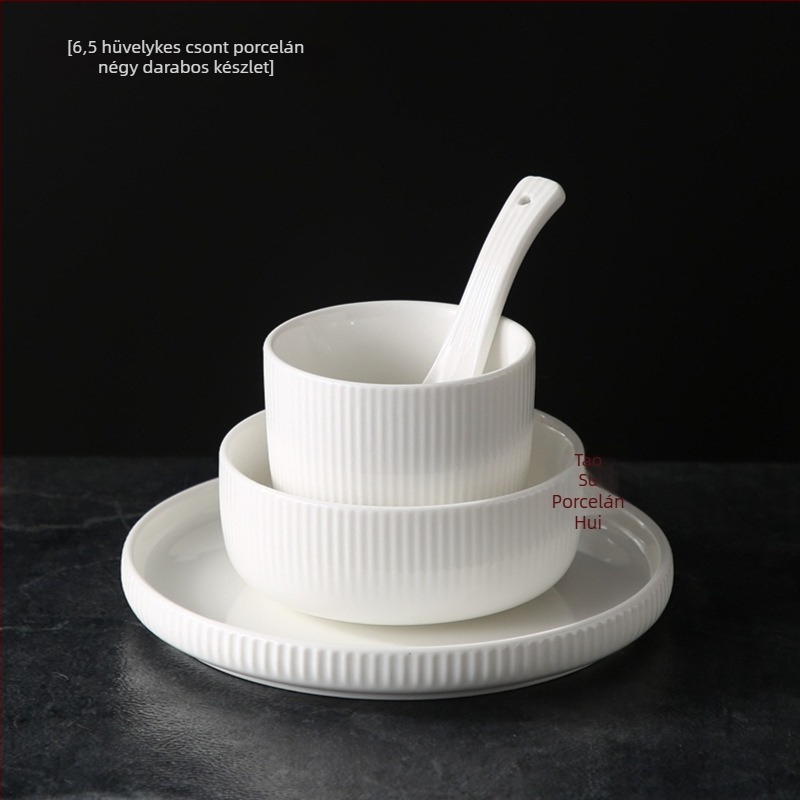 Logózott étkészlet hotelhez (porcelán; Új kínai stílus; Márka Plain Glow Ceramic; Logó nyomtatás; Testreszabás)