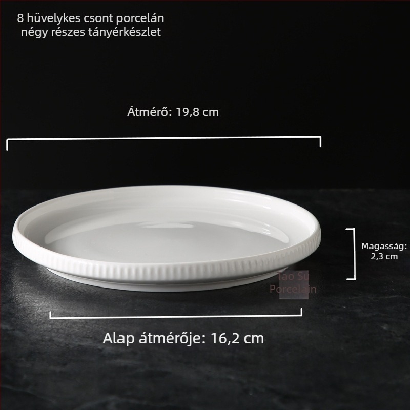 Logózott étkészlet hotelhez (porcelán; Új kínai stílus; Márka Plain Glow Ceramic; Logó nyomtatás; Testreszabás)