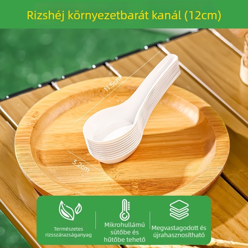 Egyszer használatos műanyag étkészlet, kerek tálak és tányérok, 0.75 mm vastagság, 1 adag kapacitás