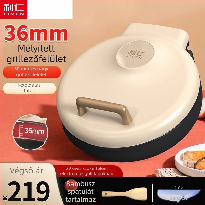 LR-J3041 Elektromos palacsintás serpenyő otthoni használatra, sokoldalú grill palacsintákhoz és húsokhoz