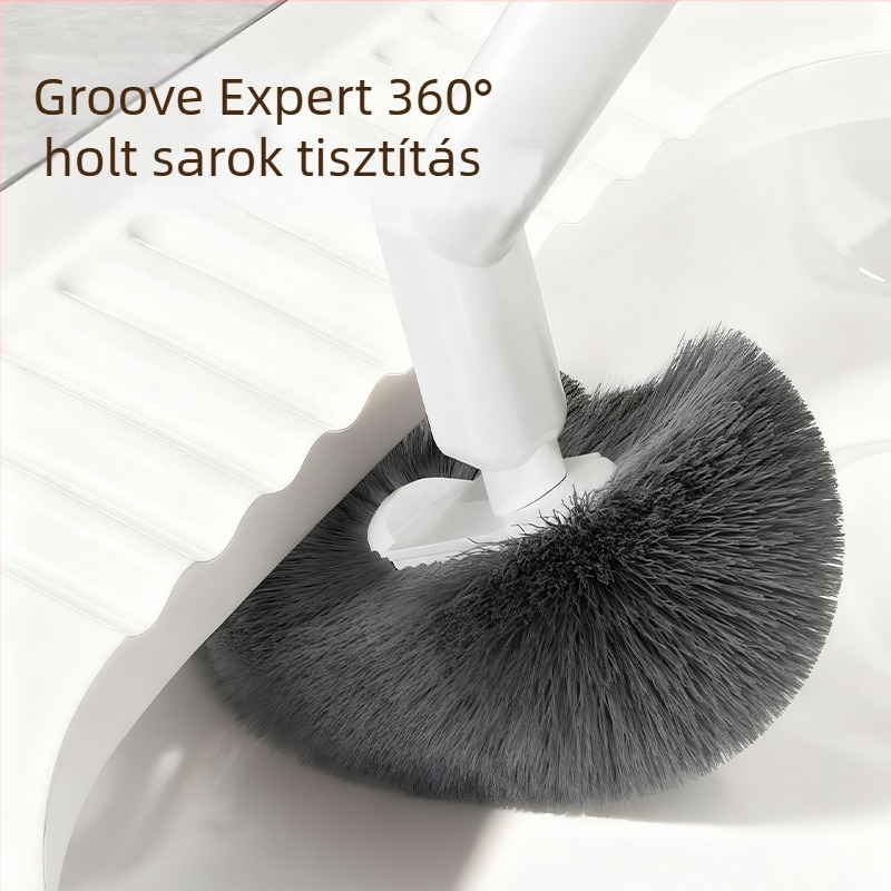 Kiterjesztett nyélű WC-kefe fürdőszobához, egyszer használatos