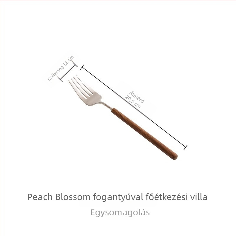 Három darabos steak-kés, villa és kanál készlet, 304 rozsdamentes acélból, nyugati stílusú étkészlet kereskedelmi használatra